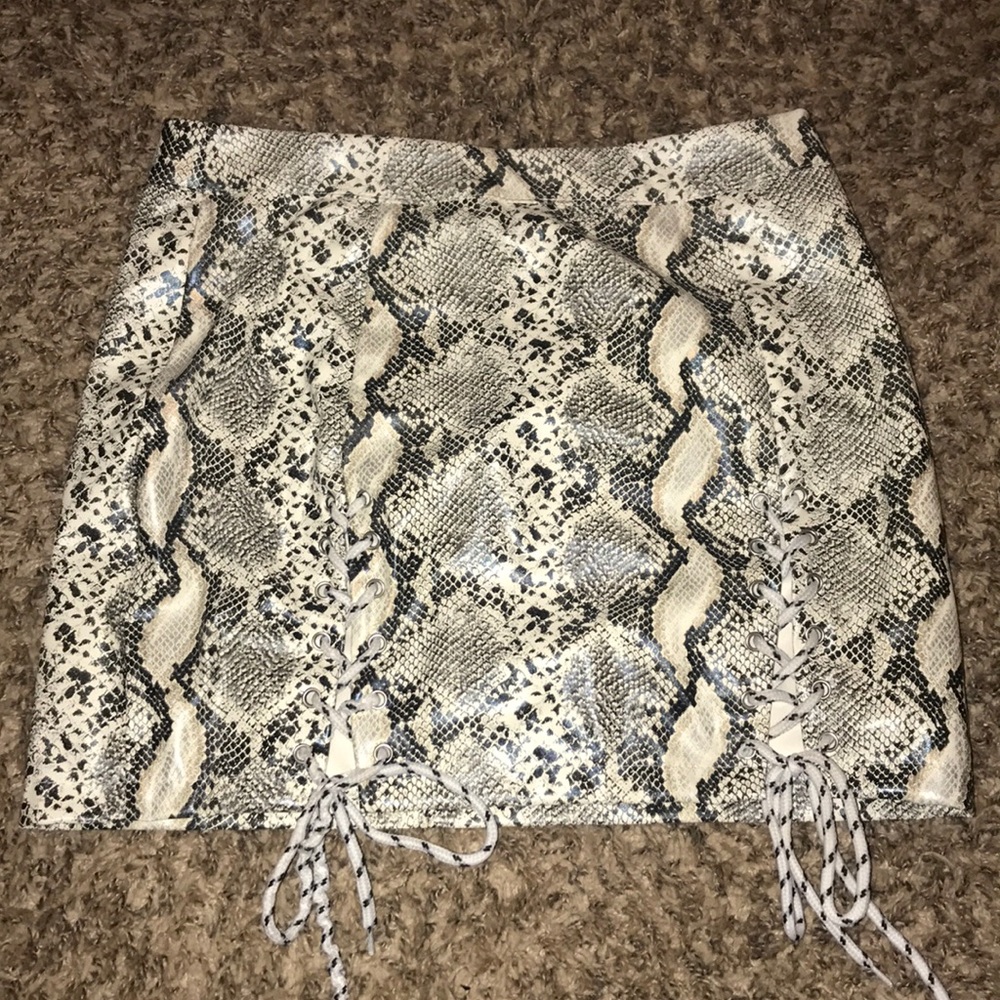 Zaful - Snake Skin Skirt